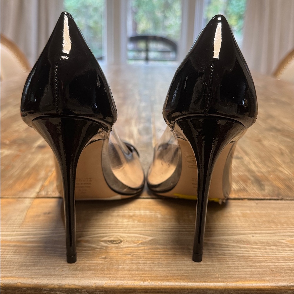SCHUTZ Black and Tan Pointed Heels - Picture 6 of 8